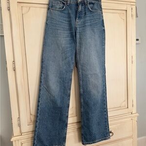 Zara TRF mid ride wide- leg jeans